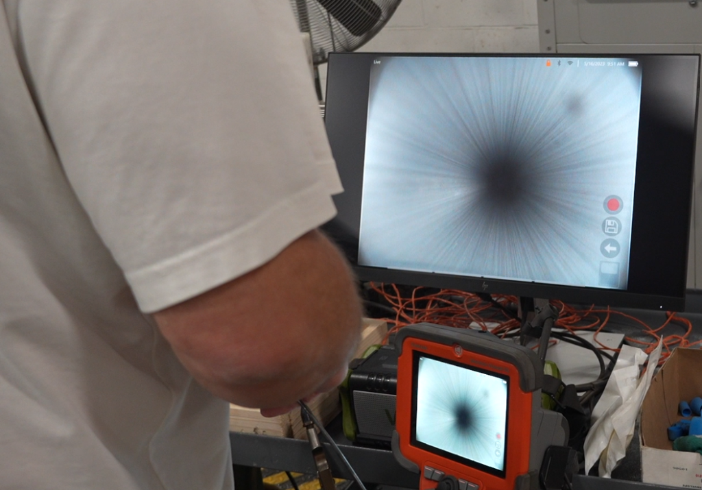 Stainless Steel Tubing Inspection with Boroscope