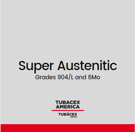 A close-up image showcasing the properties of super austenitic stainless steels.